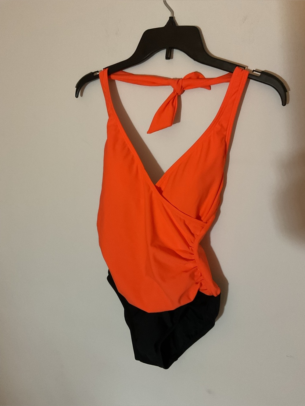 VENUS Orange and Black One-Piece Swimsuit